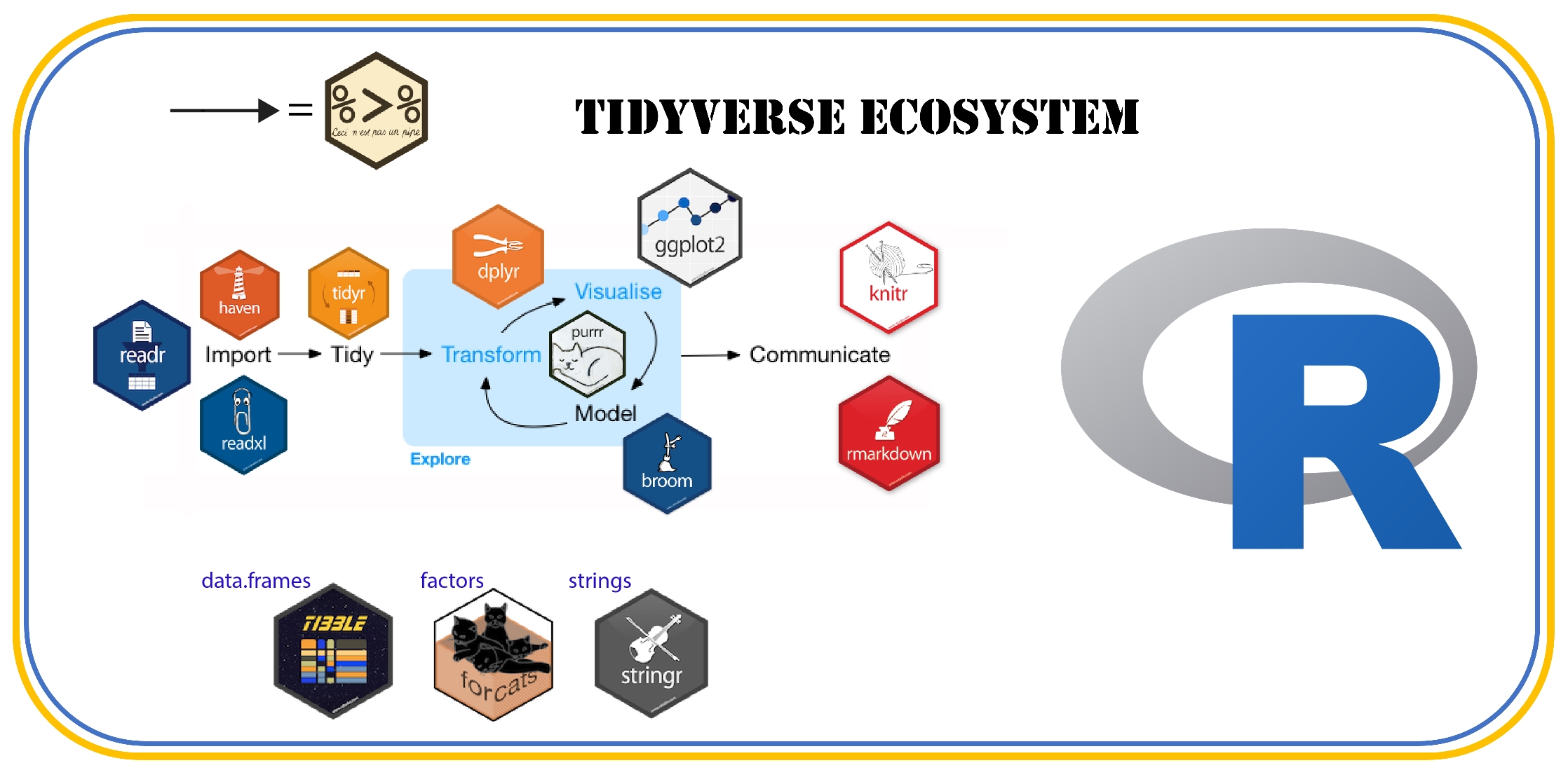 مقدمه‌ای جامع بر بسته tidyverse در R: ابزارهای تحلیلی پیشرفته برای داده‌ها